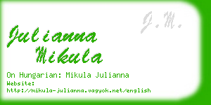 julianna mikula business card